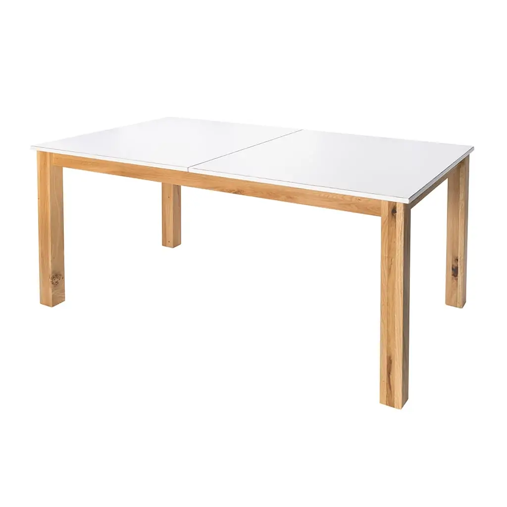 Uitschuifbare eettafel MESINA - Eiken - Afbeelding 2