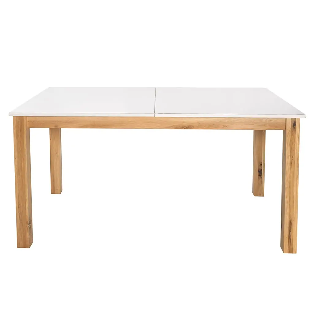 Uitschuifbare eettafel MESINA - Eiken - Afbeelding 3