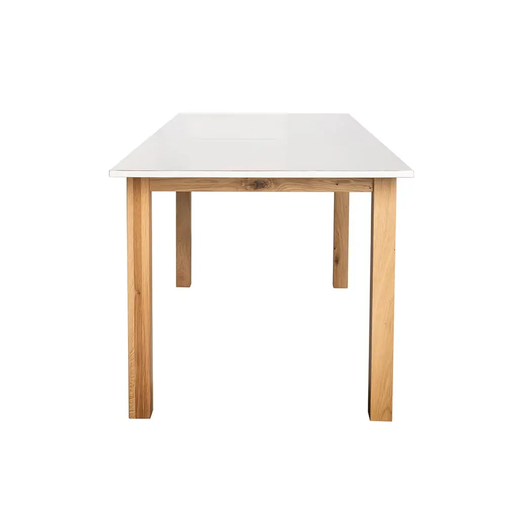 Uitschuifbare eettafel MESINA - Eiken - Afbeelding 6